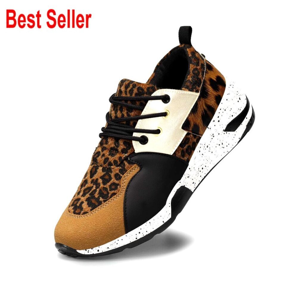 Women's Wedge Sneakers Platform Heels Lace Up Casual Shoes Retro Style